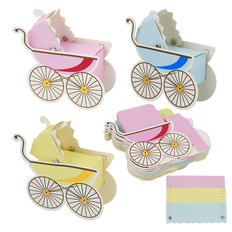 Event Party Box - 15 Stuks Leuke Kinderwagen Vorm Papier