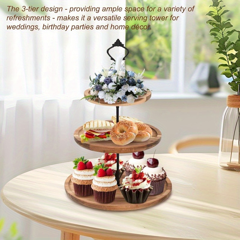 3-laags taartstandaard van aca - Cupcake Stand Tier recensie en prijs