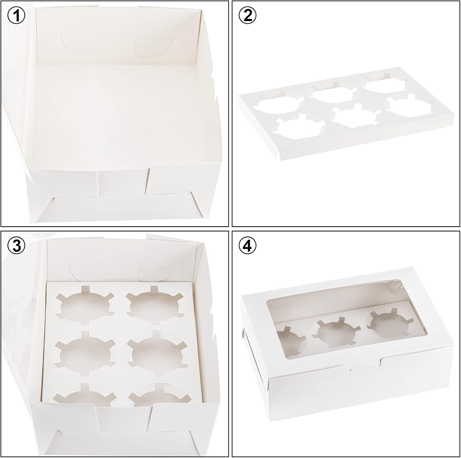 Cupcakedozen met doorzichtig v - Event Party Box recensie en prijs