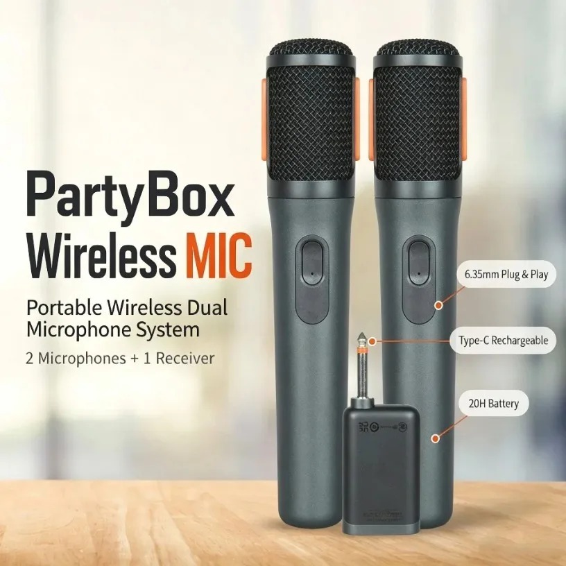 Draadloze microfoon, dubbele h - Event & Party Supply recensie en prijs