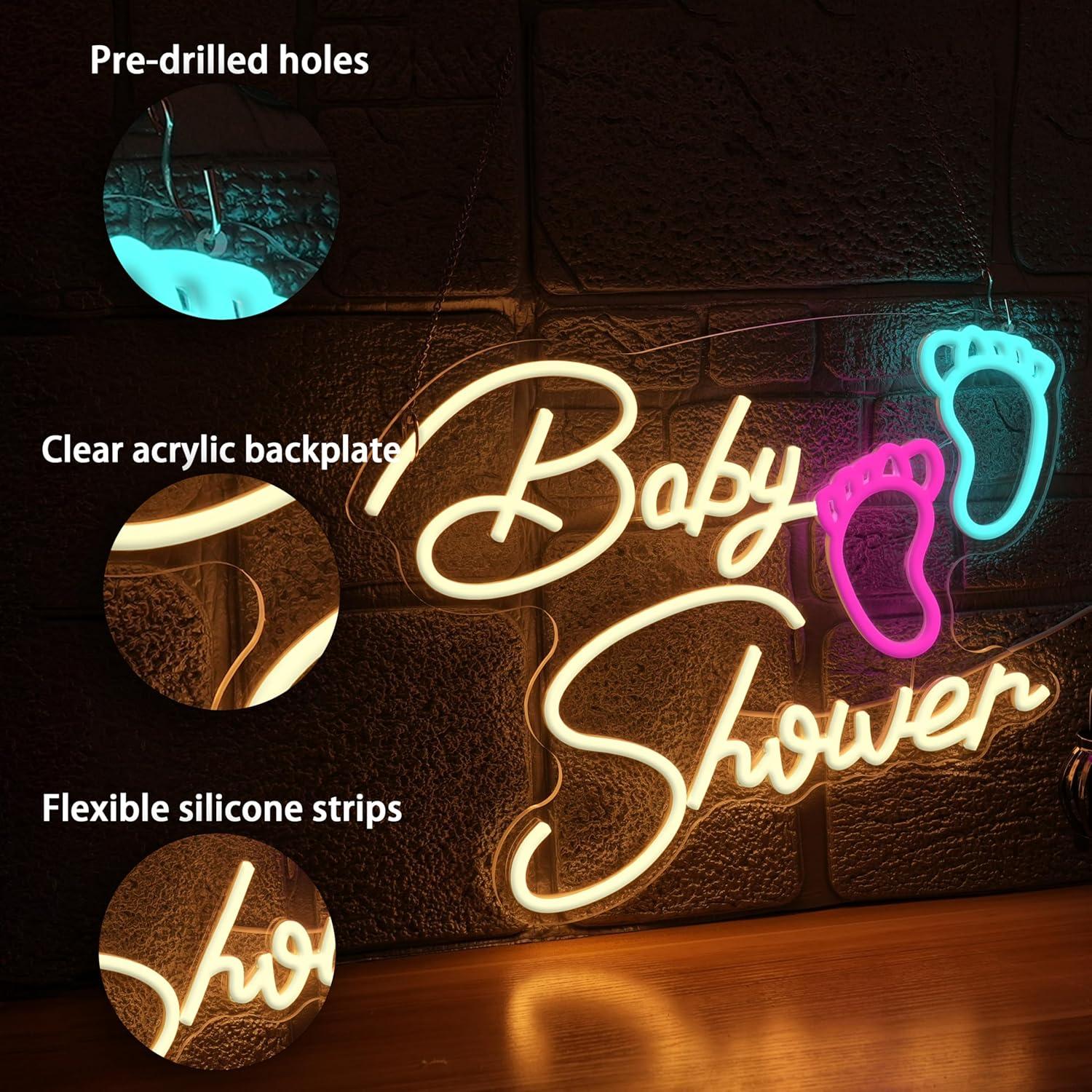 Baby Shower Neonbord Oh Baby U - Neon Sign Party recensie en prijs
