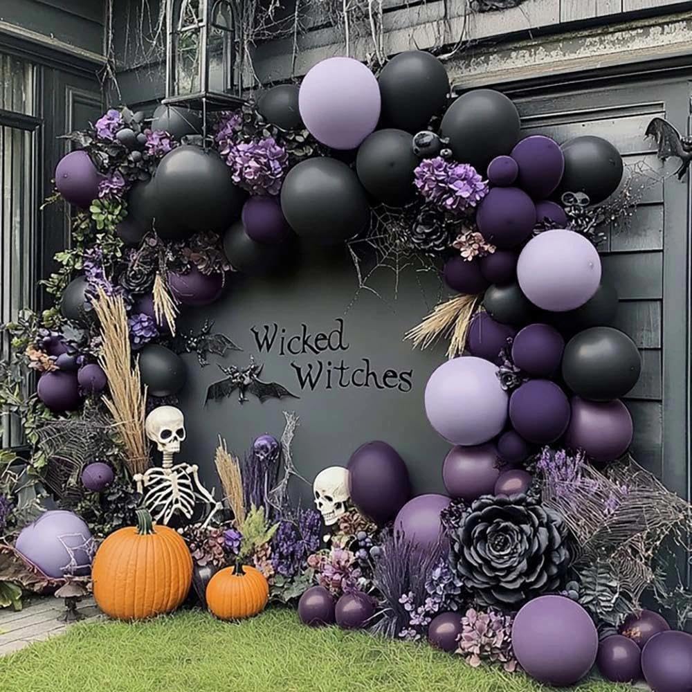 Zwarte Paarse Ballonnenboogset - Balloon Arch Kit recensie en prijs