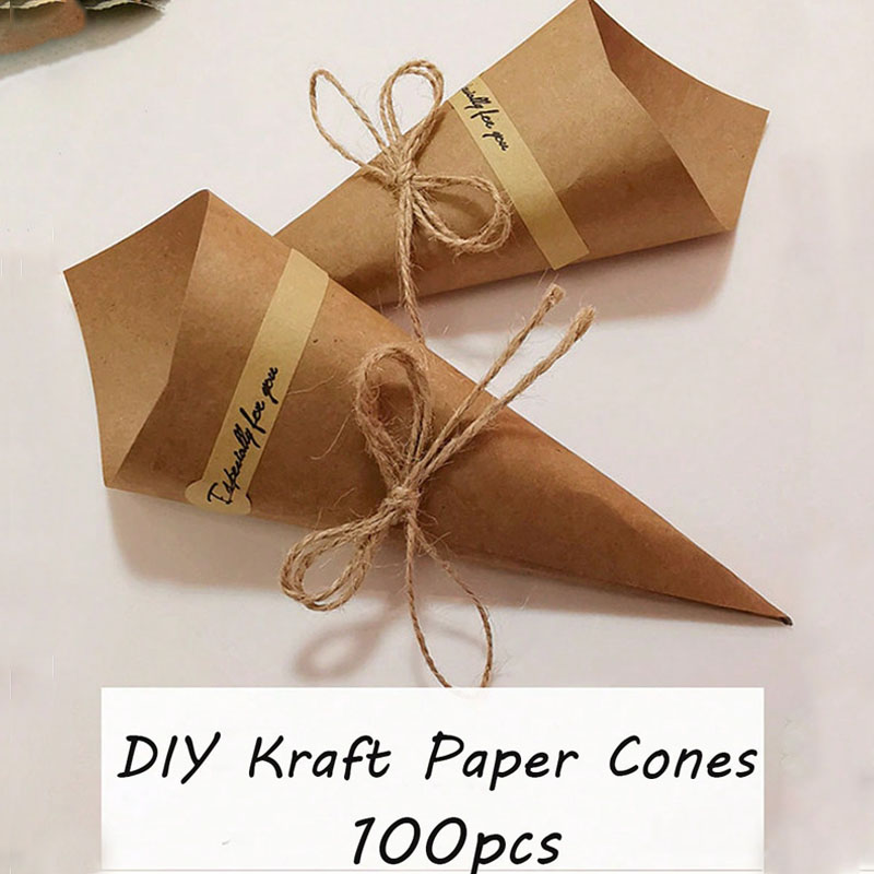 100 Stuks Diy Natuurlijke Kraf - Cotton Candy Cone recensie en prijs